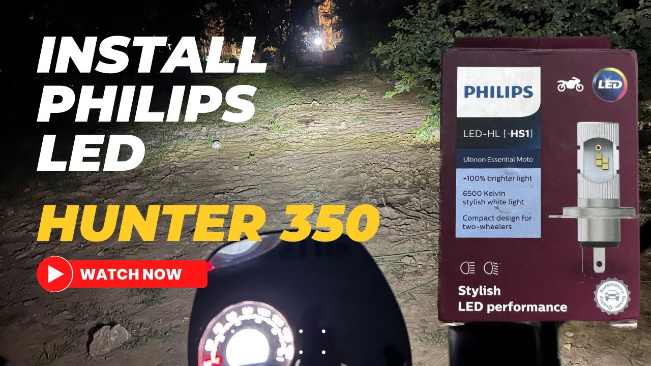Philips Led Bulb for Royal Enfield Hunter 350 | Philips Automotive Philips Led Headlight Bulb