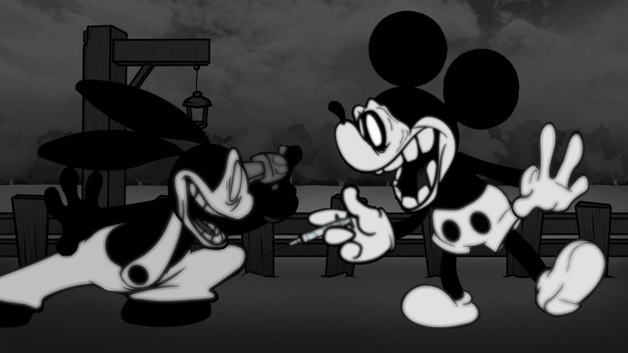 【FNF】(Remake)Battered but Oswald and Mickey Mouse sings it