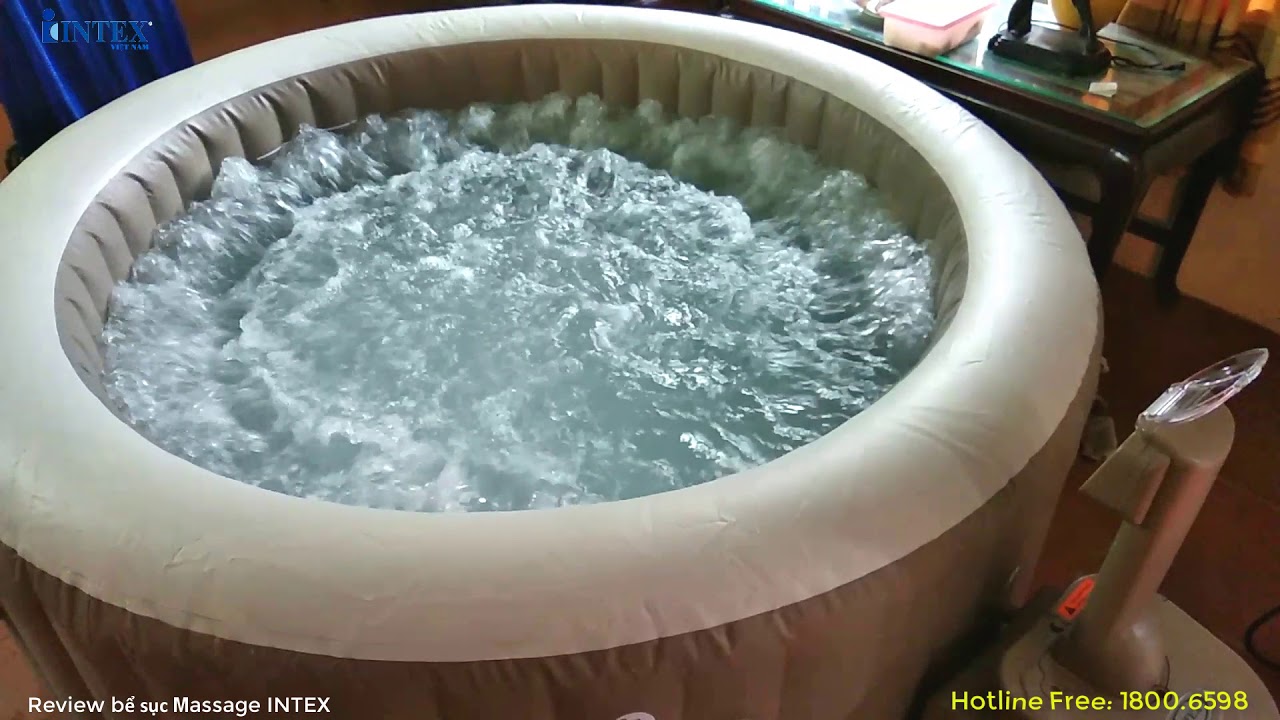 SPA TẠI NH&Agrave; L&Agrave; Đ&Acirc;Y CHỨ Đ&Acirc;U - Review bể bơi sục Massage INTEX lắp cho kh&aacute;ch h&agrave;ng tại H&agrave; Nội