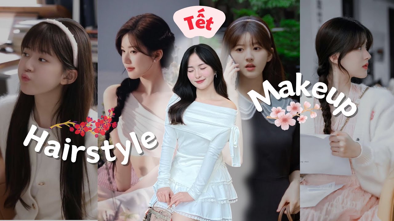 ✿ Makeup trong trẻo & 4 kiểu tóc xinh iu đơn giản ✿ đi chơi, đi học, đi cà phơ đều xinhhh