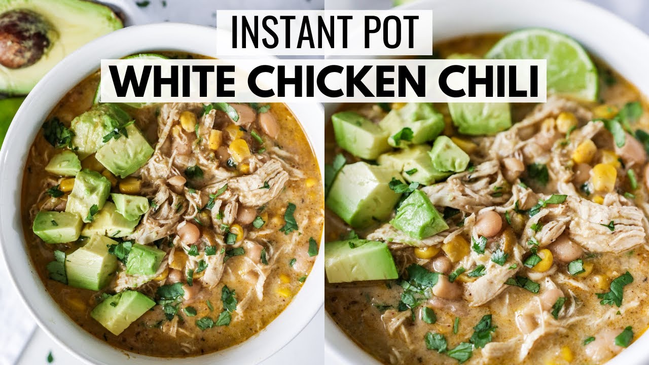 The Absolute BEST WHITE CHICKEN CHILI | Easy Instant Pot Recipe