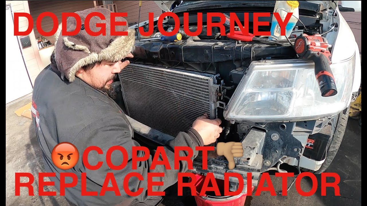 Как заменить радиатор на Dodge Journey 2009 года выпуска (Купить на Copart)