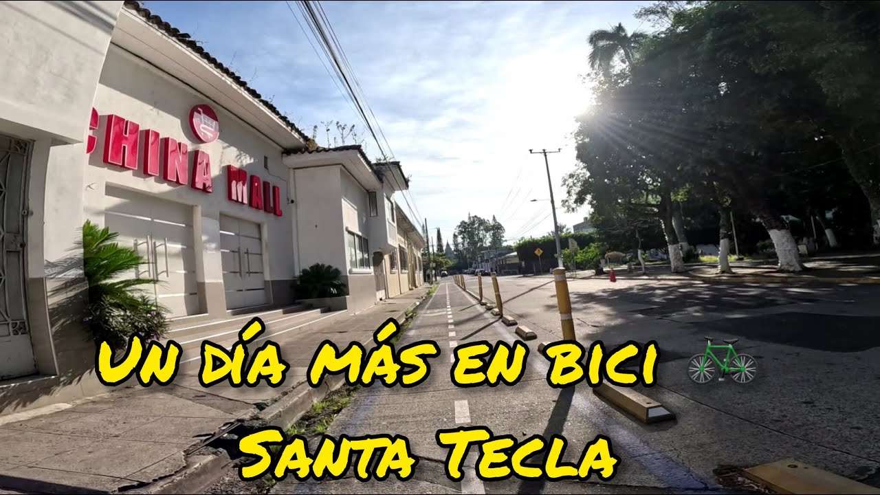 Un día mas en ruta bicicleta, preparación previa día de muertos. la mejor ciclo vía de Santa Tecla?