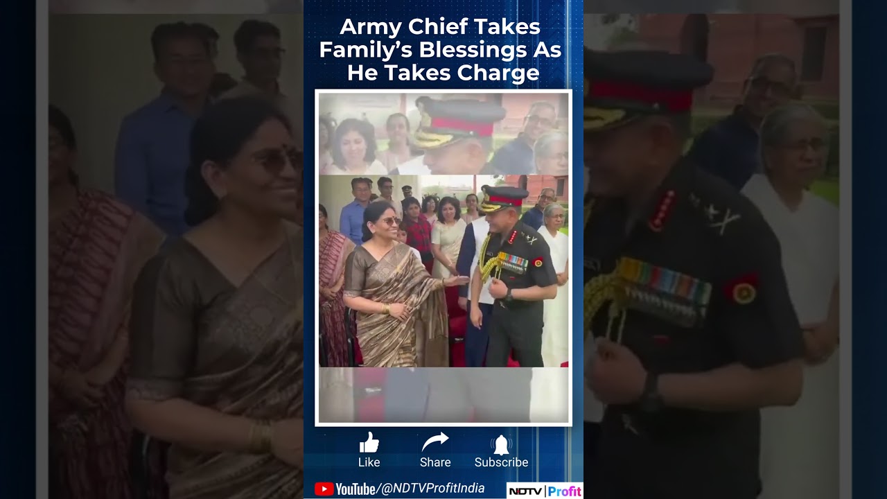 Army Chief Gen Upendra Dwivedi Takes Family's Blessings As He Assumes Charge #shorts