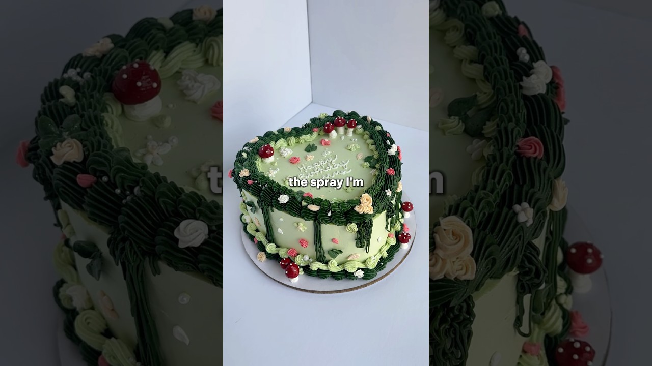 Делаем торт в стиле фей! 🧚🏻🍄