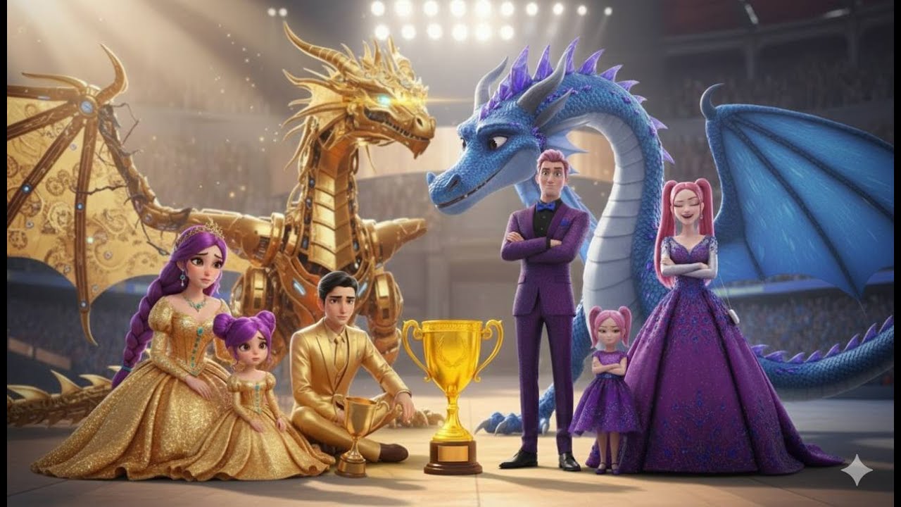 Golden Family VS Sapphire Family: RUMI Gets Magic Dragon Racing Championship - KPOP Demon Hunters