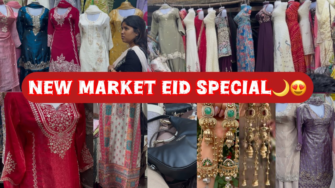 Kolkata New Market Eid Specialist 🌙KASHMIRI JHUMKAA, Kurti Set Collection 