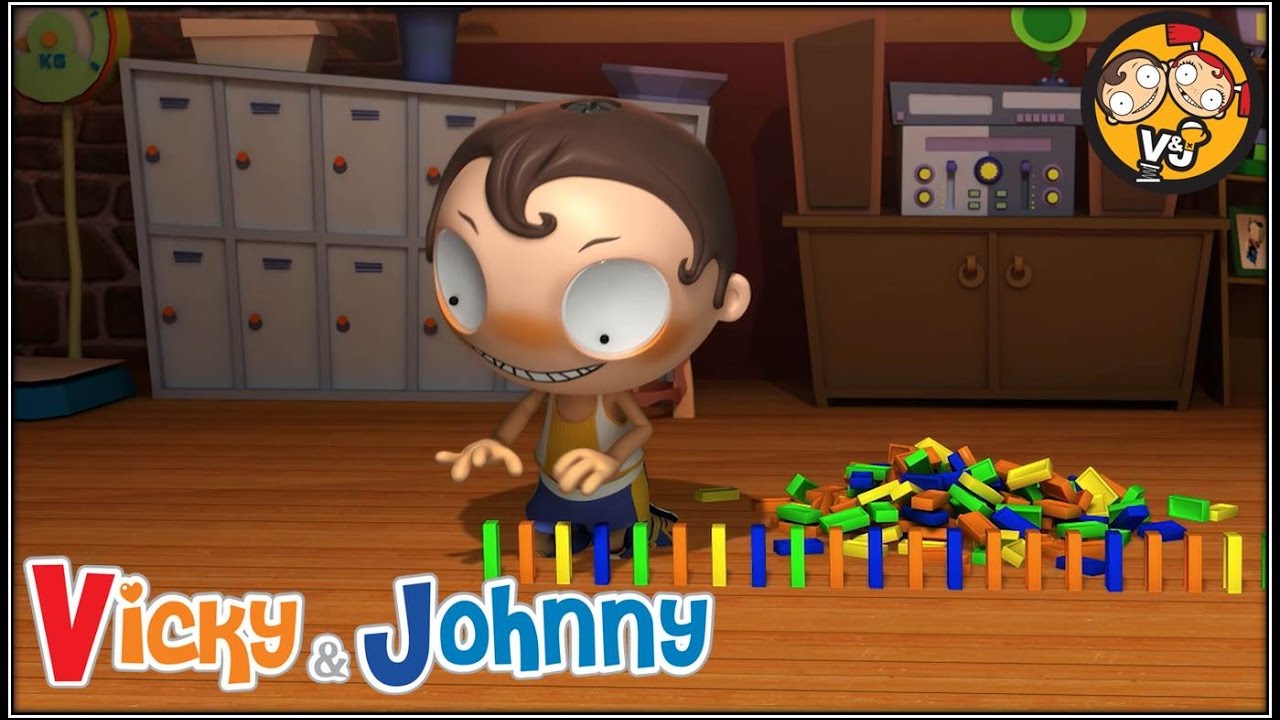 Vicky & Johnny | Episode 74 | DOMINO | Full Episode for Kids | 2 MIN