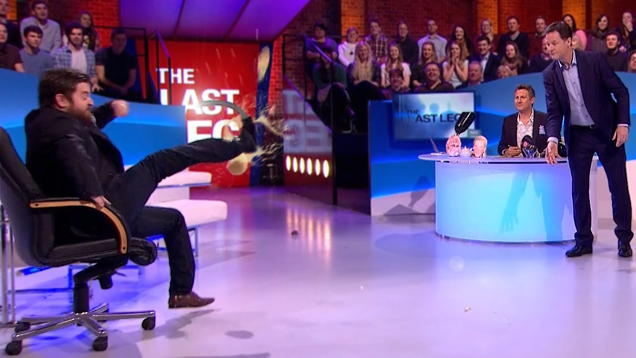 Kingsman Prosthetic Foot Fruit Challenge - The Last Leg