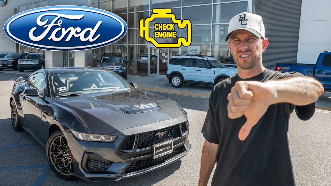 Я купил Mustang GT 2024 года, и он сразу же сломался.