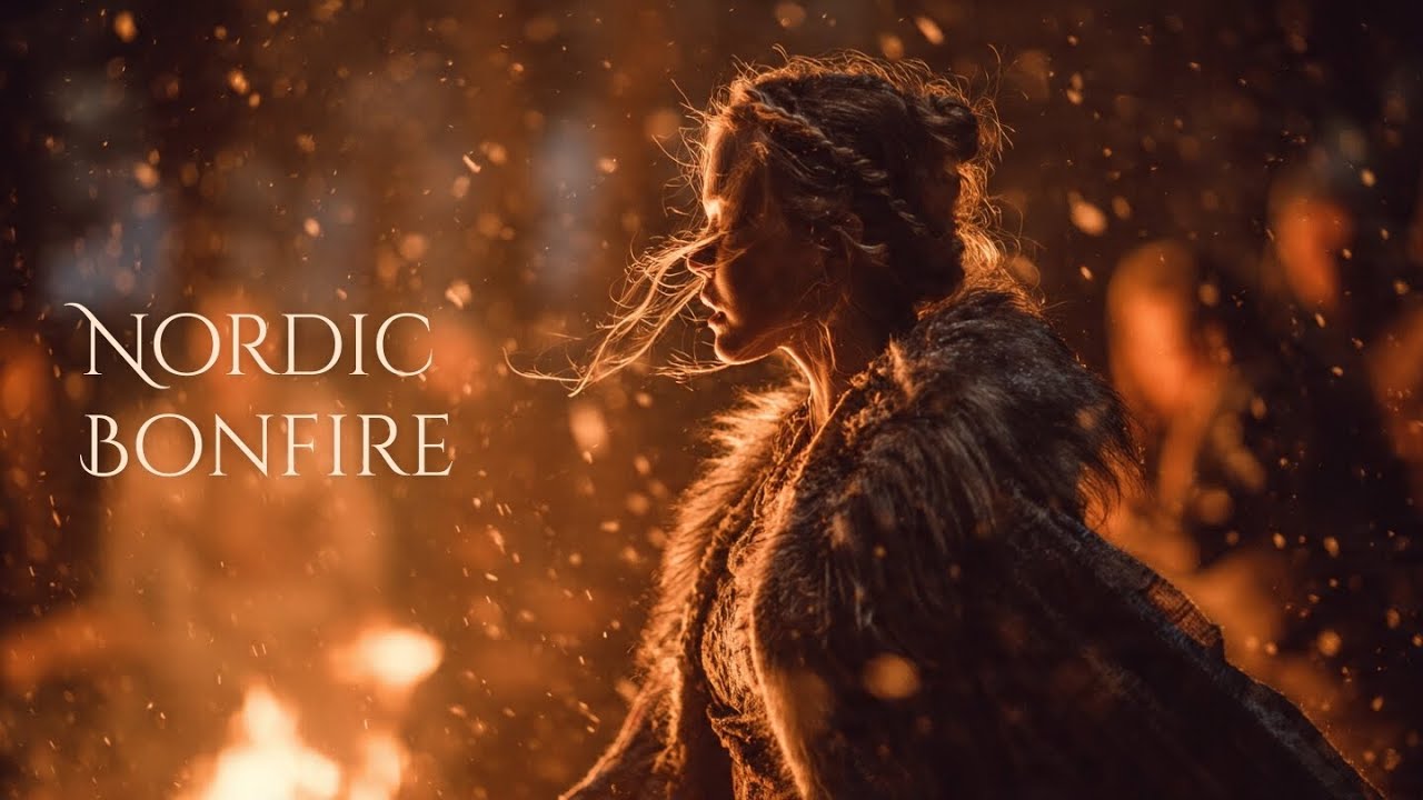 Nordic Folk Ambient | Bonfire in the Winter Forest