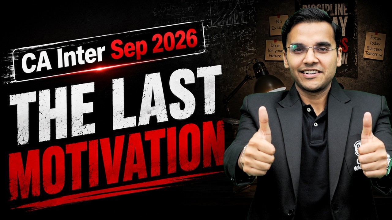 CA Inter Sep 2026 | 10 Days Left! What Should You Do Now? | CA Nitin Goel