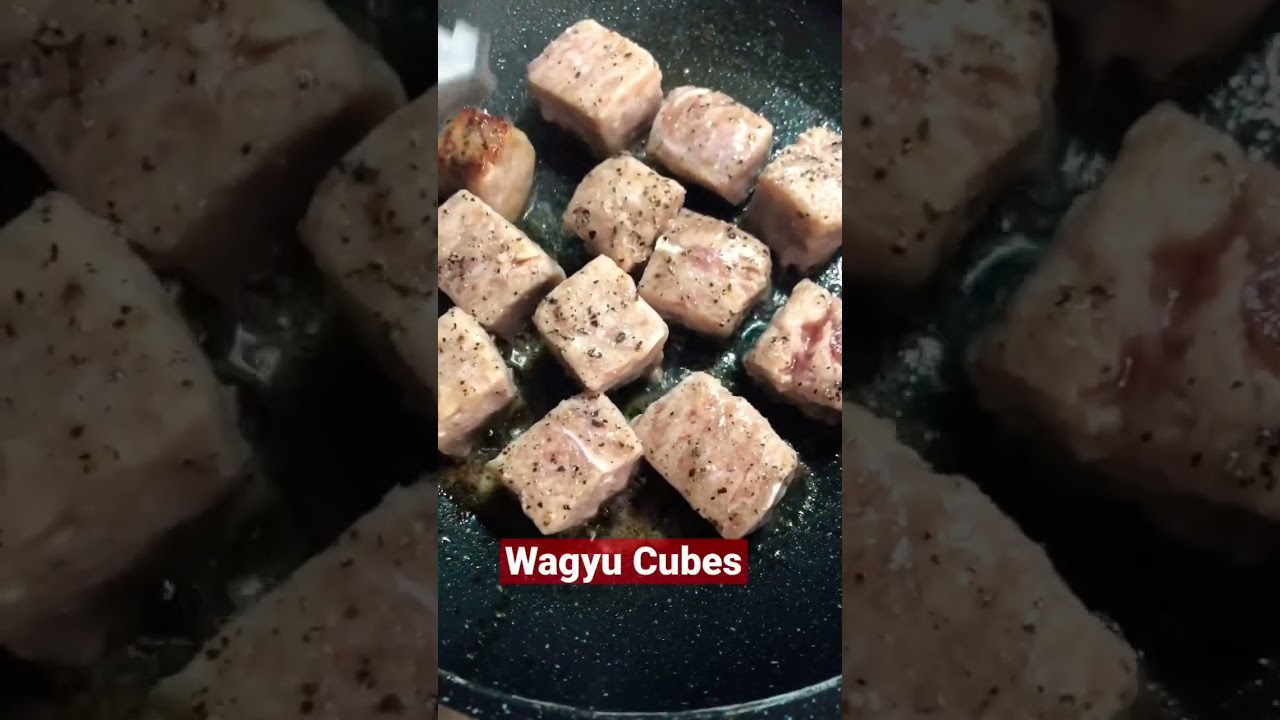 Saikoro Wagyu Steak Cubes #shorts #asmr #wagyu
