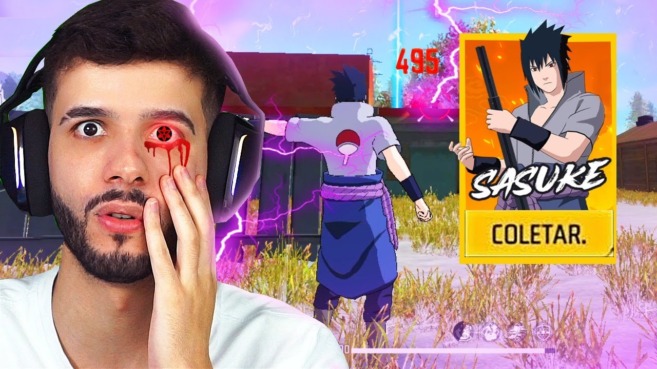 JOGUEI COM O SASUKE NO FREE FIRE E FIZ HIGHLIGHTS EM GERAL!