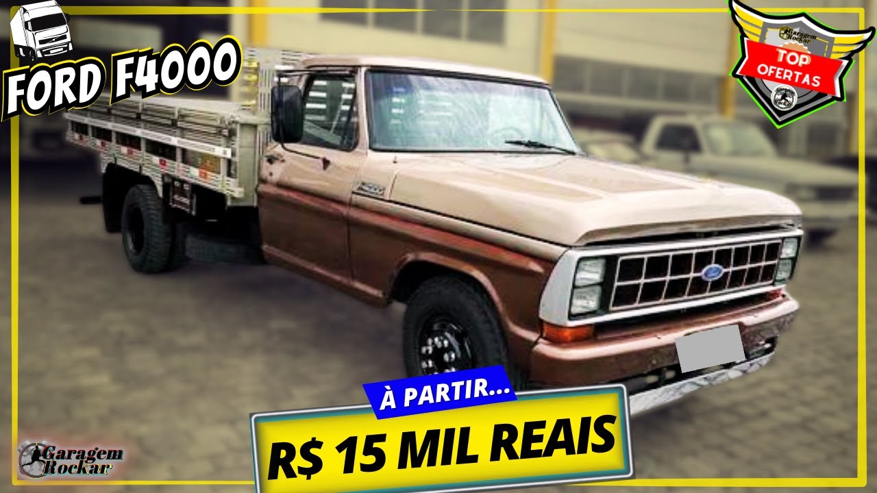 CAMINH&Atilde;O FORD F4000 CARROCERIA DE MADEIRA a VENDA BARATO [&Agrave; PARTIR DE 15 MIL] Garagem Rockar #f4000