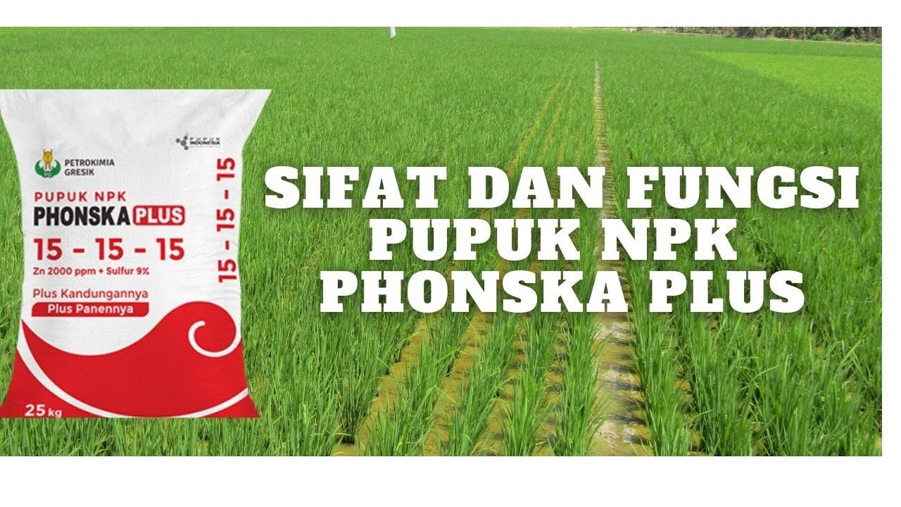 SIFAT DAN FUNGSI PUPUK NPK PONSKHA PLUS