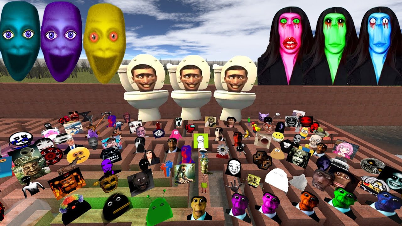 I Destroy Too Much Nico Nextbots and Nextbots in the Maze | Garry's Mod