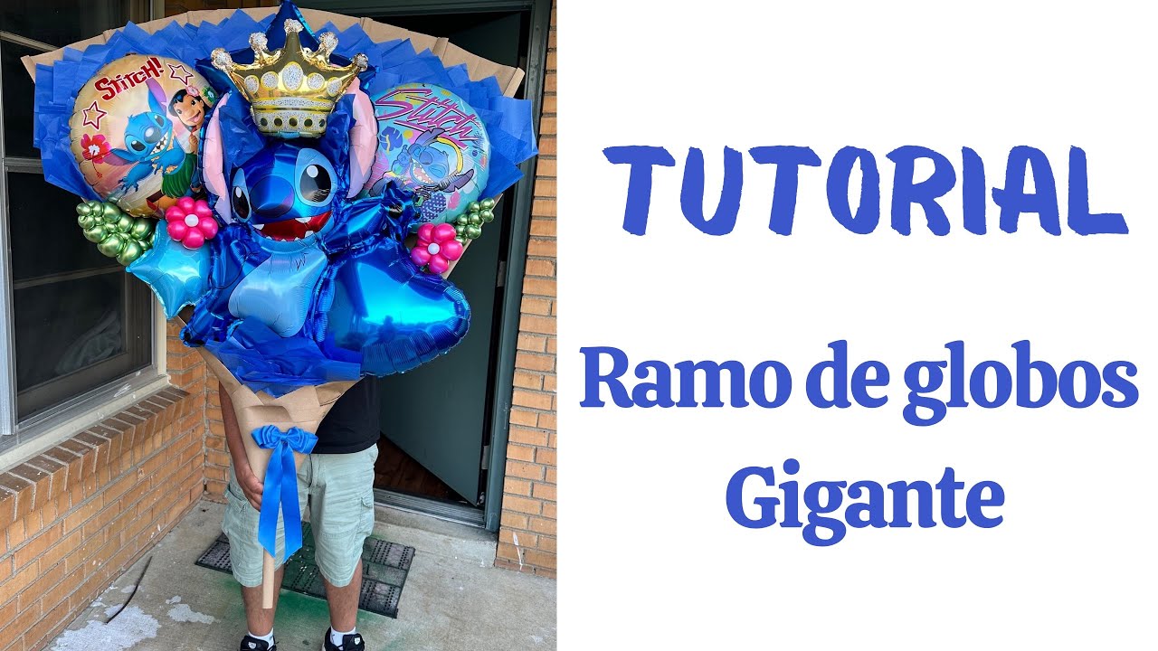 Turorial Ramo de globos Temático #fyp #foryoupage #parati #ramodeglobosgigantes  #manualidades