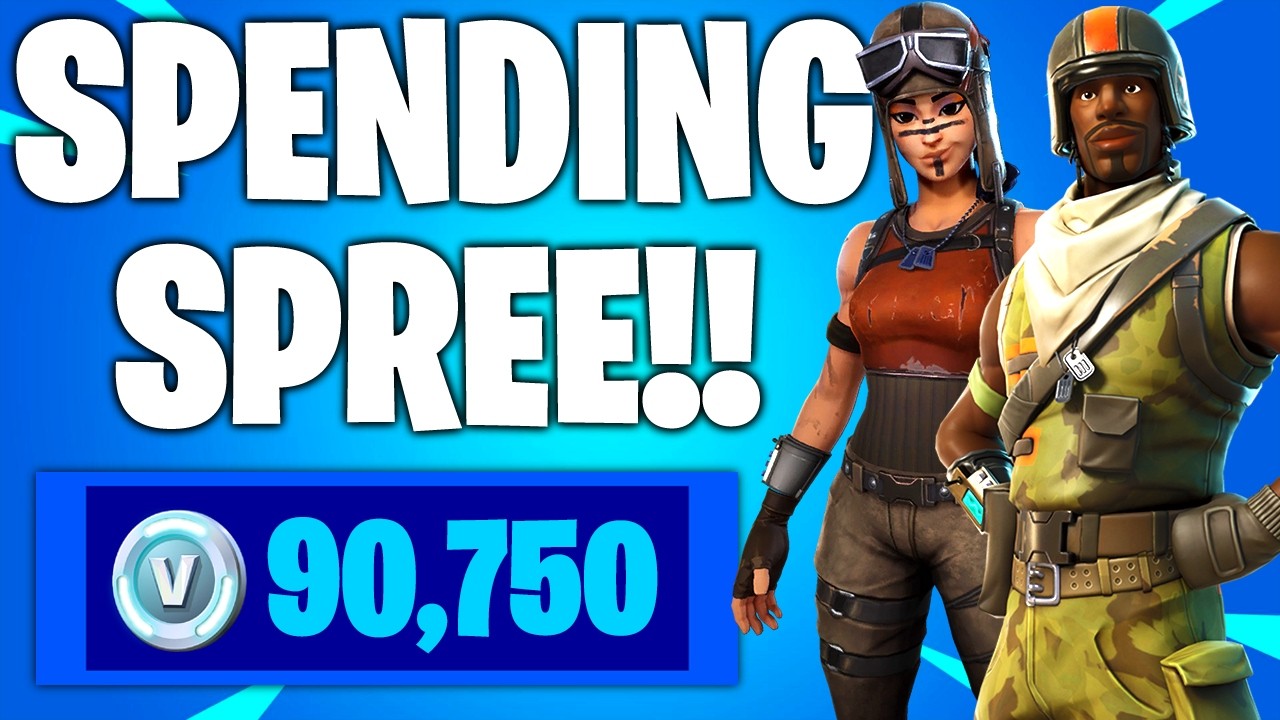 ПОТРАТИТЬ БОЛЕЕ 90 000 В-баксов в FORTNITE!! (Шквал трат #45)
