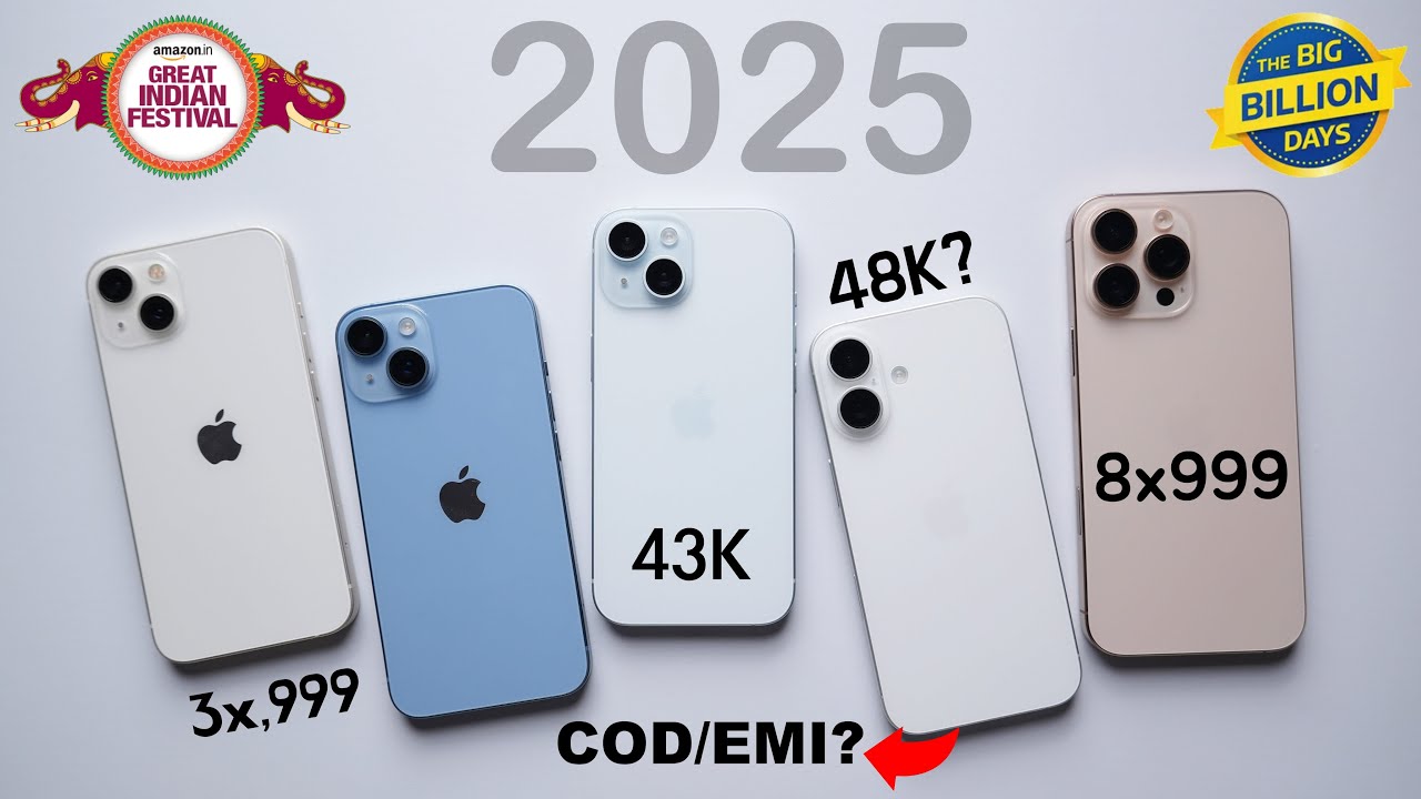 All iPhones Pricing in Flipkart Big Billion Days Sale 2025 🔥 - Things You Should Know!