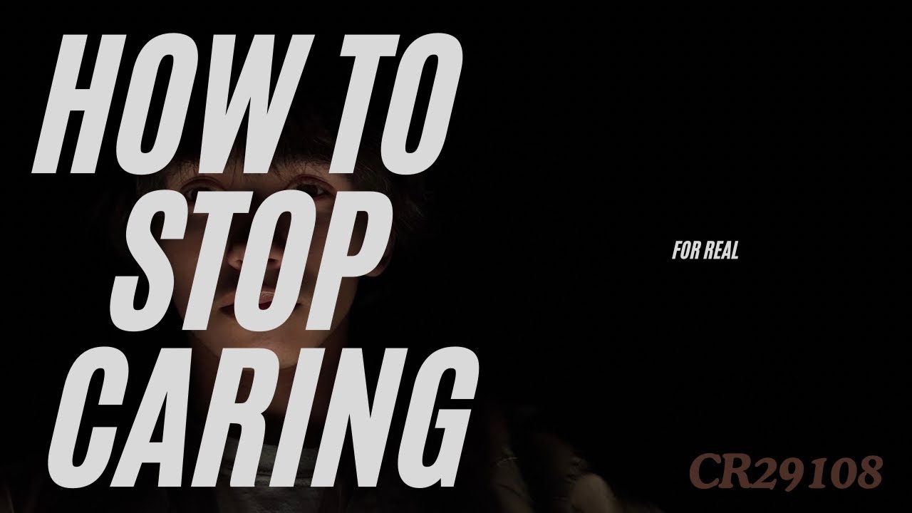 | Outside talk | How To Stop Caring 