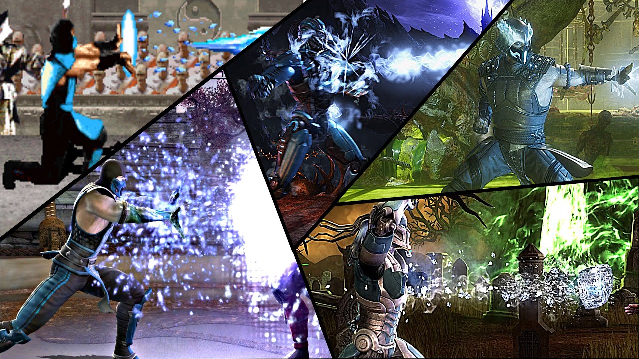 MORTAL KOMBAT ''SUB-ZERO'' [ ICE BLAST ] 1992 - 2023 IN ALL MK GAMES EVER 4K/60FPS #mk1reptile