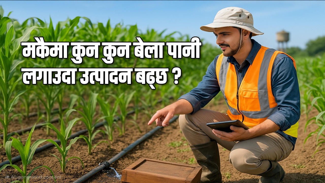 मकैमा सिचाई व्यवस्थापन || कुन बेलामा पानी दिदा उत्पादन बढ्छ ? || Irrigation in Maize