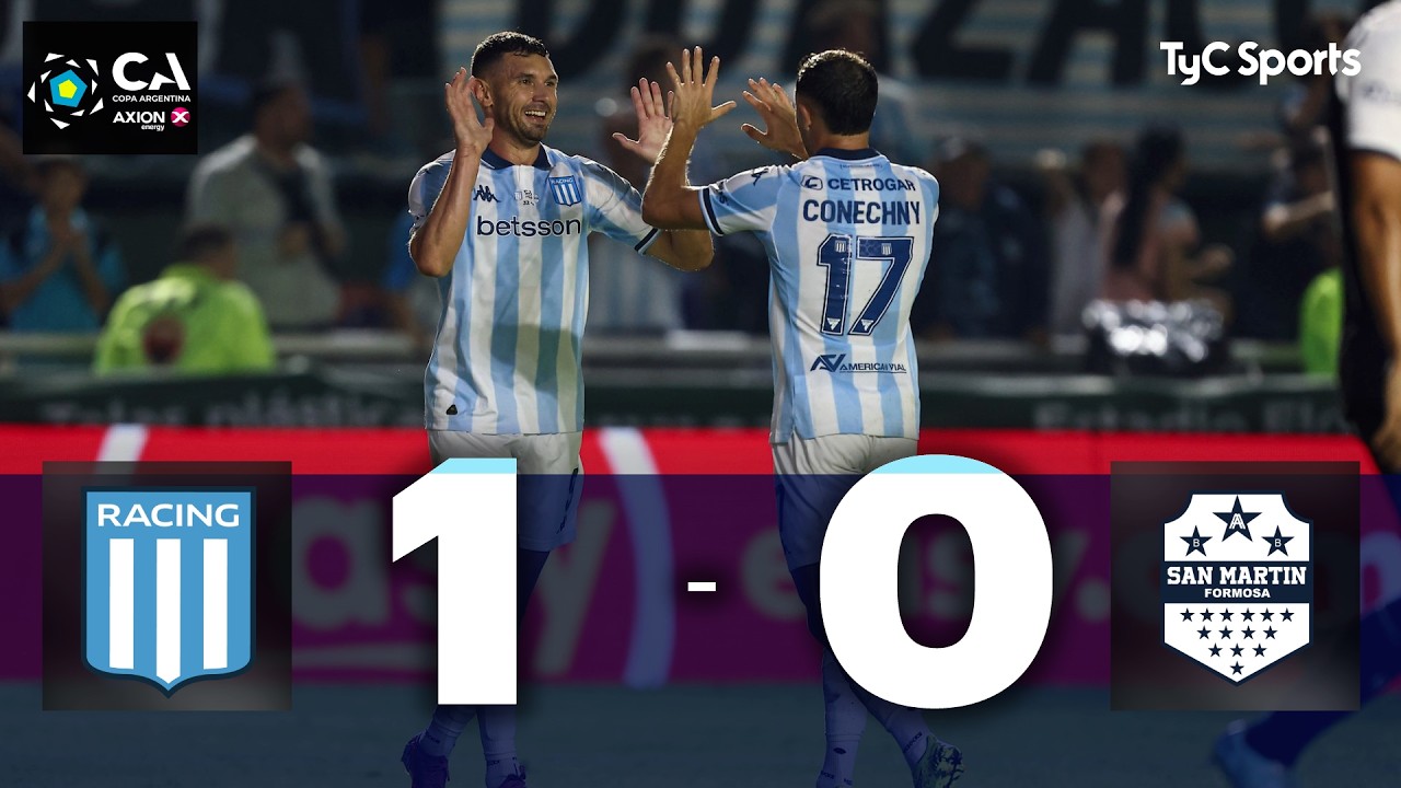 Racing 1 - 0 San Mart&iacute;n (Formosa) | Copa Argentina 2026 | 32avos de final