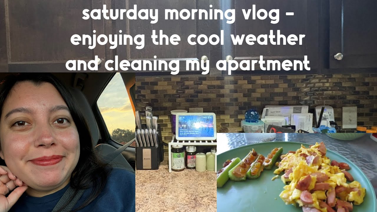 enjoying a cool saturday morning and cleaning my kitchen