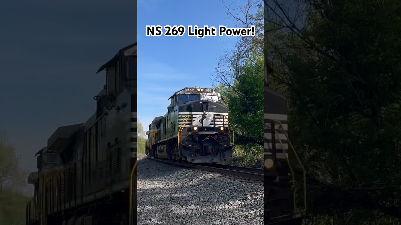 NS 269 light power at MP74!#railfanning