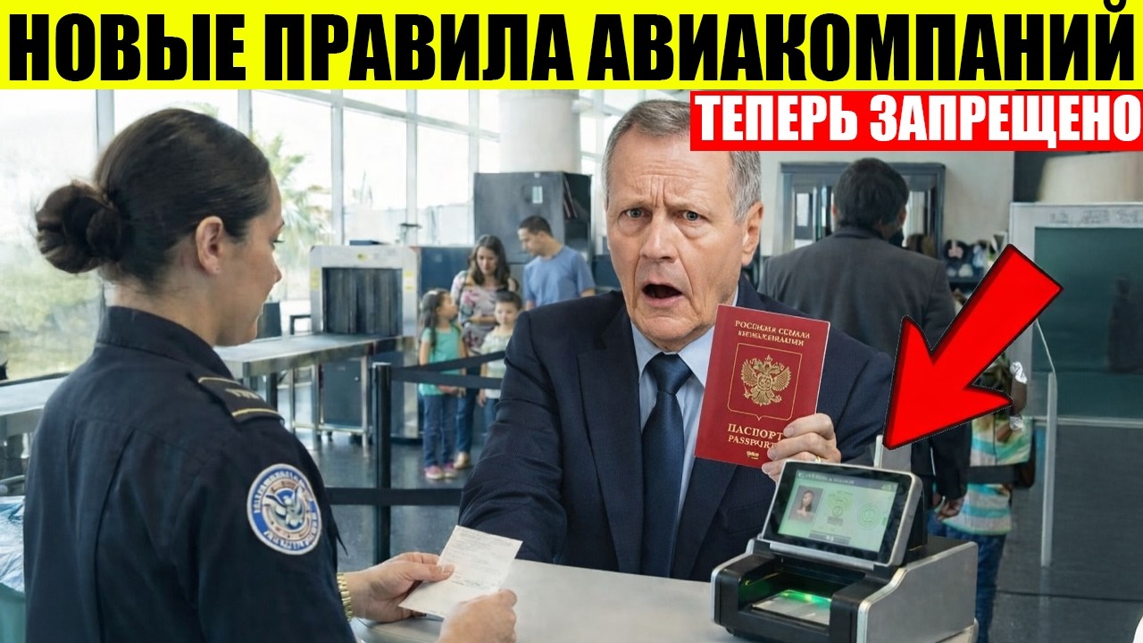 НОВЫЕ Правила Аэропортов, из за которых Вам ОТКАЖУТ в Посадке!