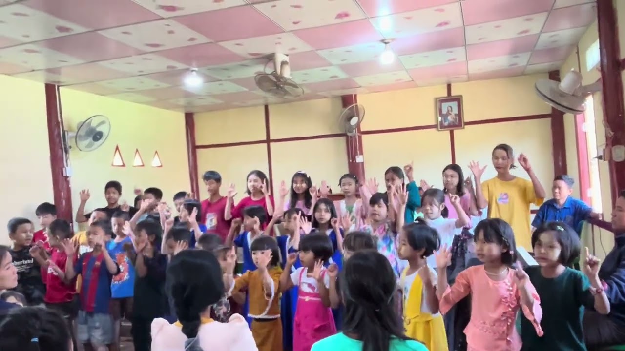 #SundaySchoolကလေးငယ်ထံမှအကအားဖြင့်ချီးမွမ်း#Mindon#🇲🇲