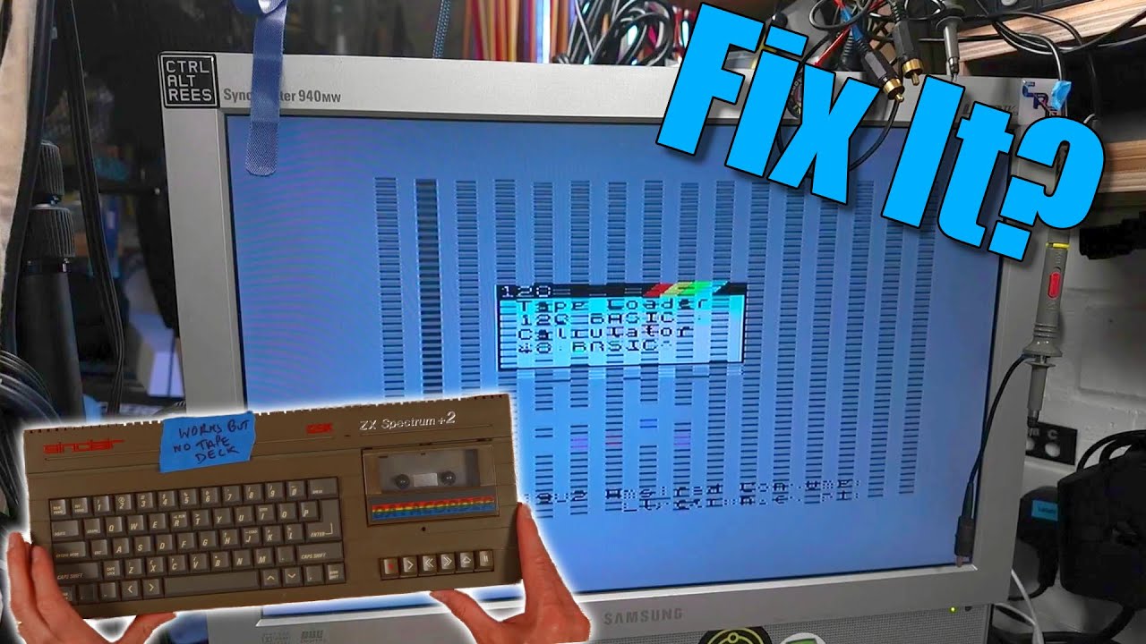 ZX Spectrum +2 128k Corrupted Display and Dodgy Tape Deck