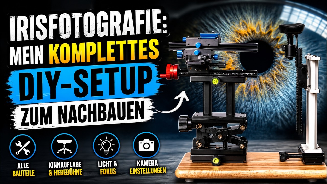 Irisfotografie Bauanleitung - Kinnauflage und Hebebühne