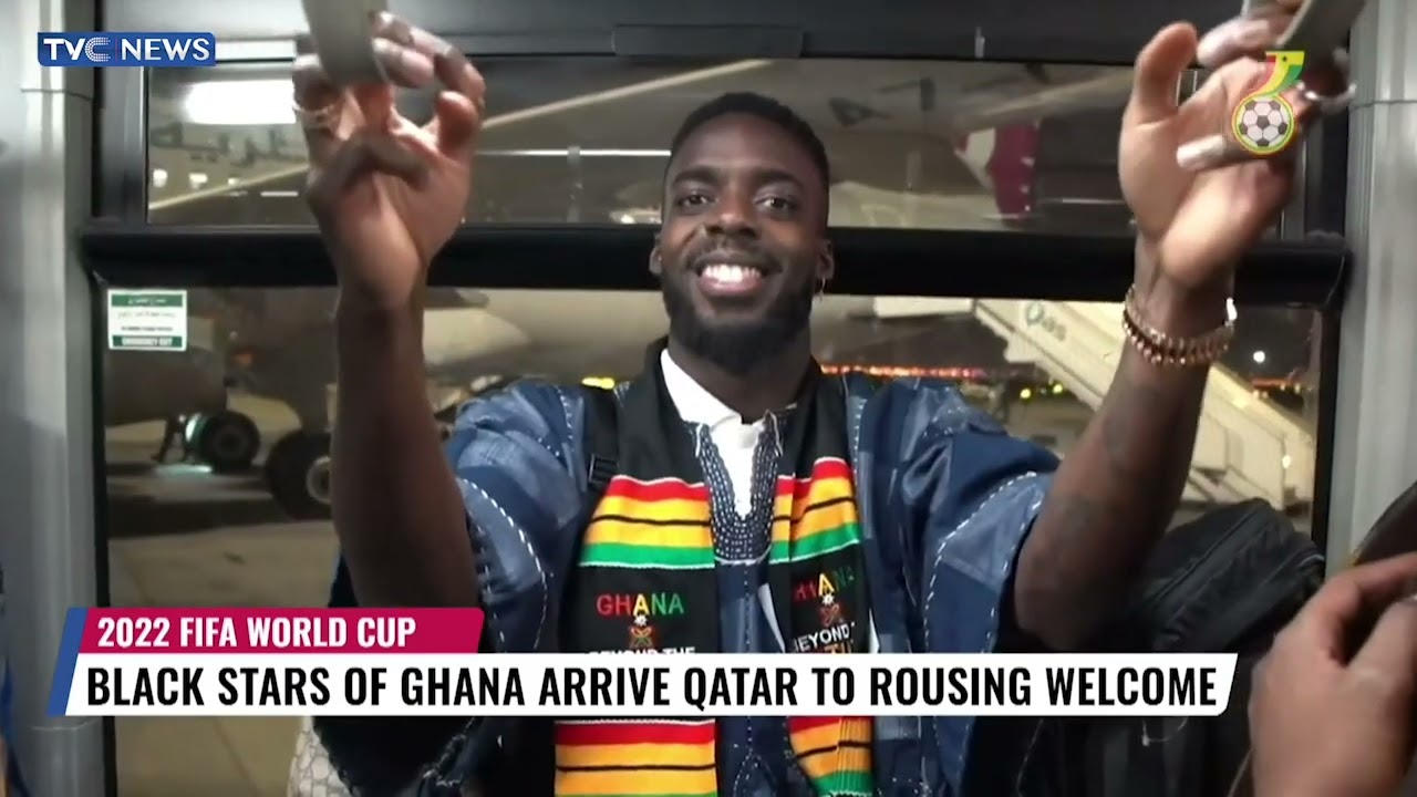 Black Stars Of Ghana Arrive Qatar To Rousing Welcome