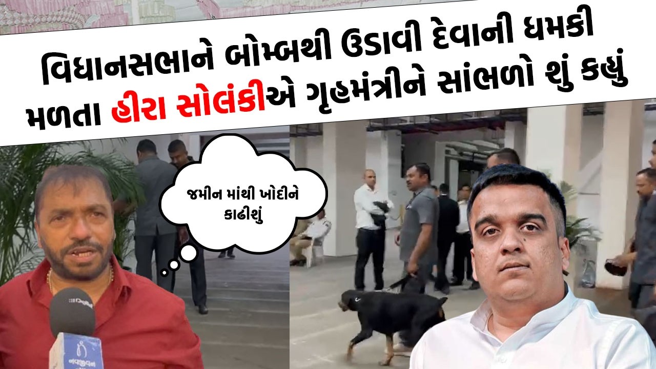 વિધાનસભામાં ધમકીભર્યો ઈ મેઈલ મળતા Hira Solanki એ કહ્યું અસમાજિક તત્વોને જમીનમાંથી ખોદીને કાઢીશું