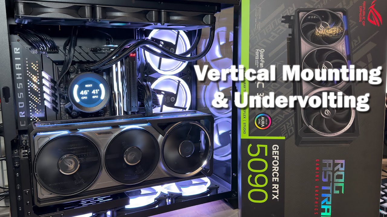 Vertical Mounting & Undervolting the Asus Rog Astral 5090 | How to lower the wattage and temps!!!