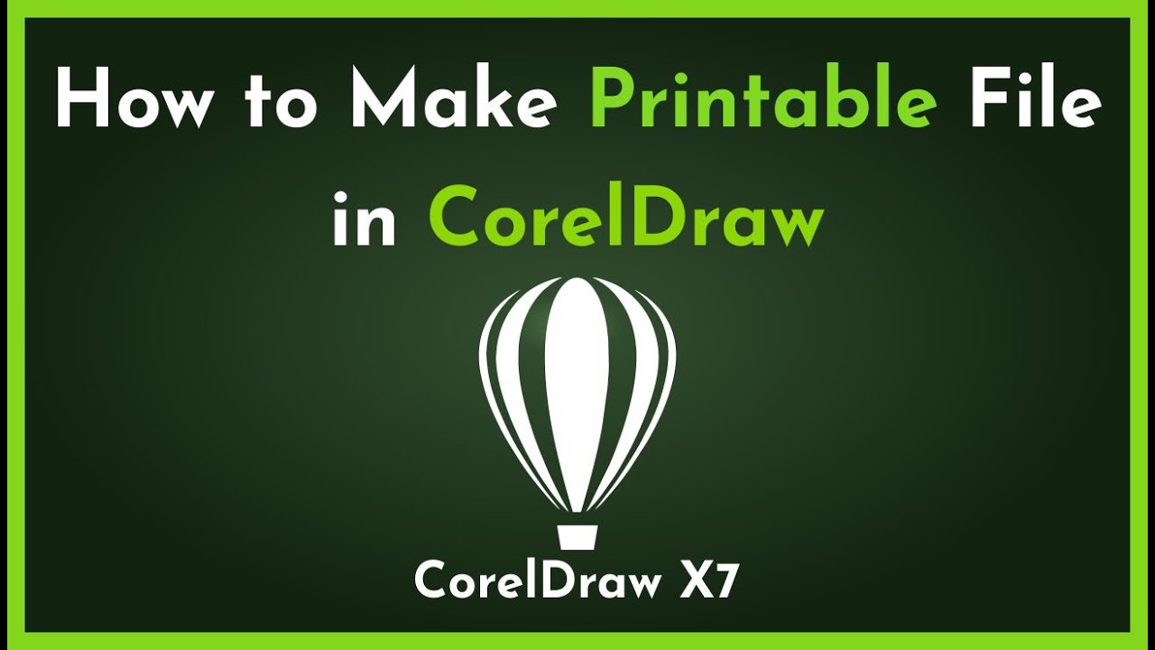 How to Make Printable File in CorelDraw
