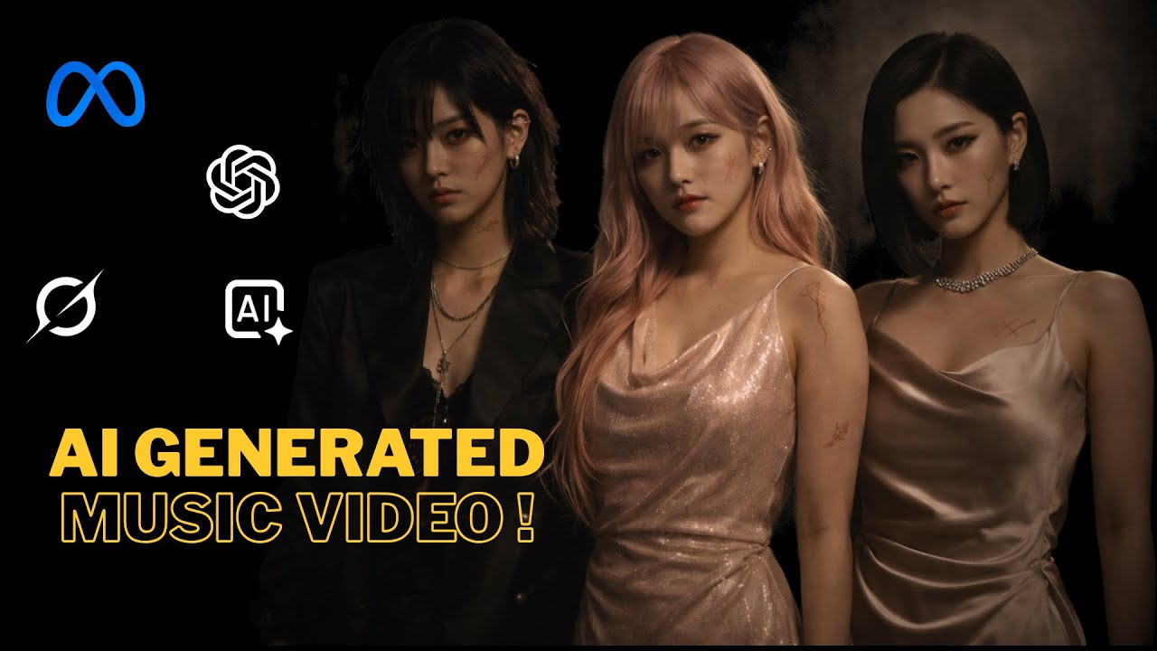 AI Generated K-Pop Girl Group Music Video | Money🔥