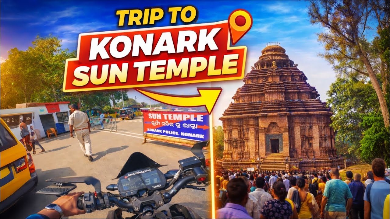 Episode 3 | Puri to Konark Sun Temple Ride 🌞 | Odisha Travel Vlog”