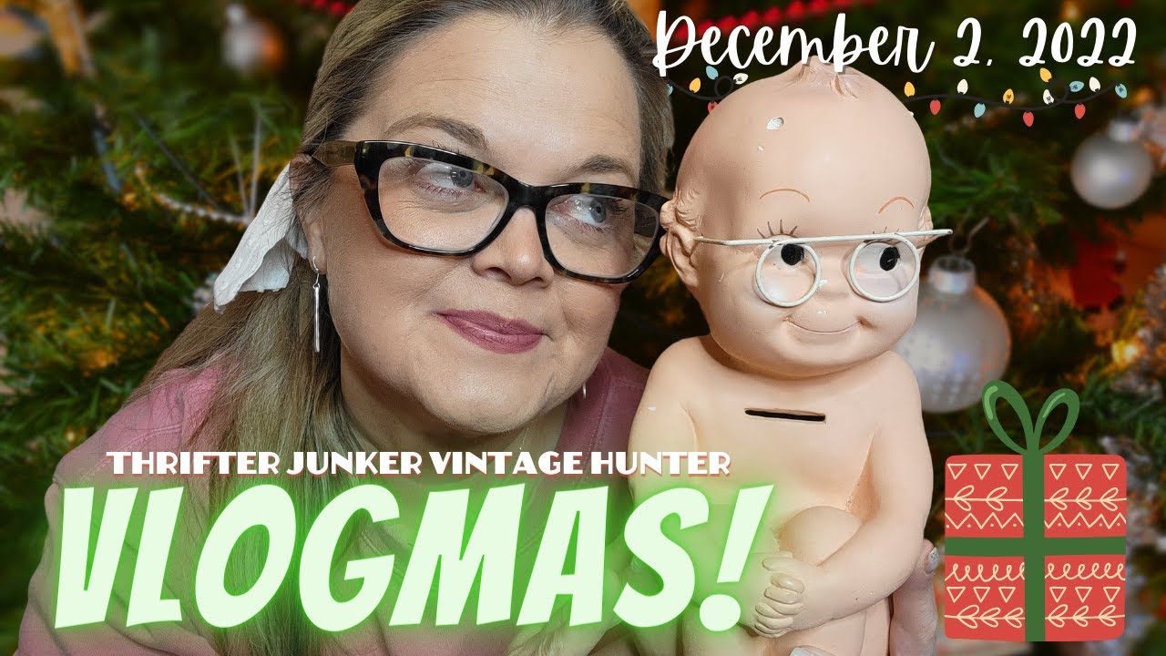 Thrifter Junker Vintage Hunter VLOGMAS Day 2 | WhatNot MAJOR Glass Shipping