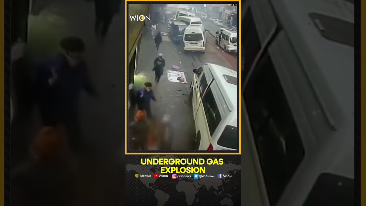 Road collapses in underground gas explosion in Johannesburg
