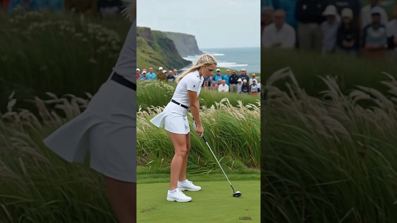 watch how her hands stay connected #golf #golfswing #golfcourses