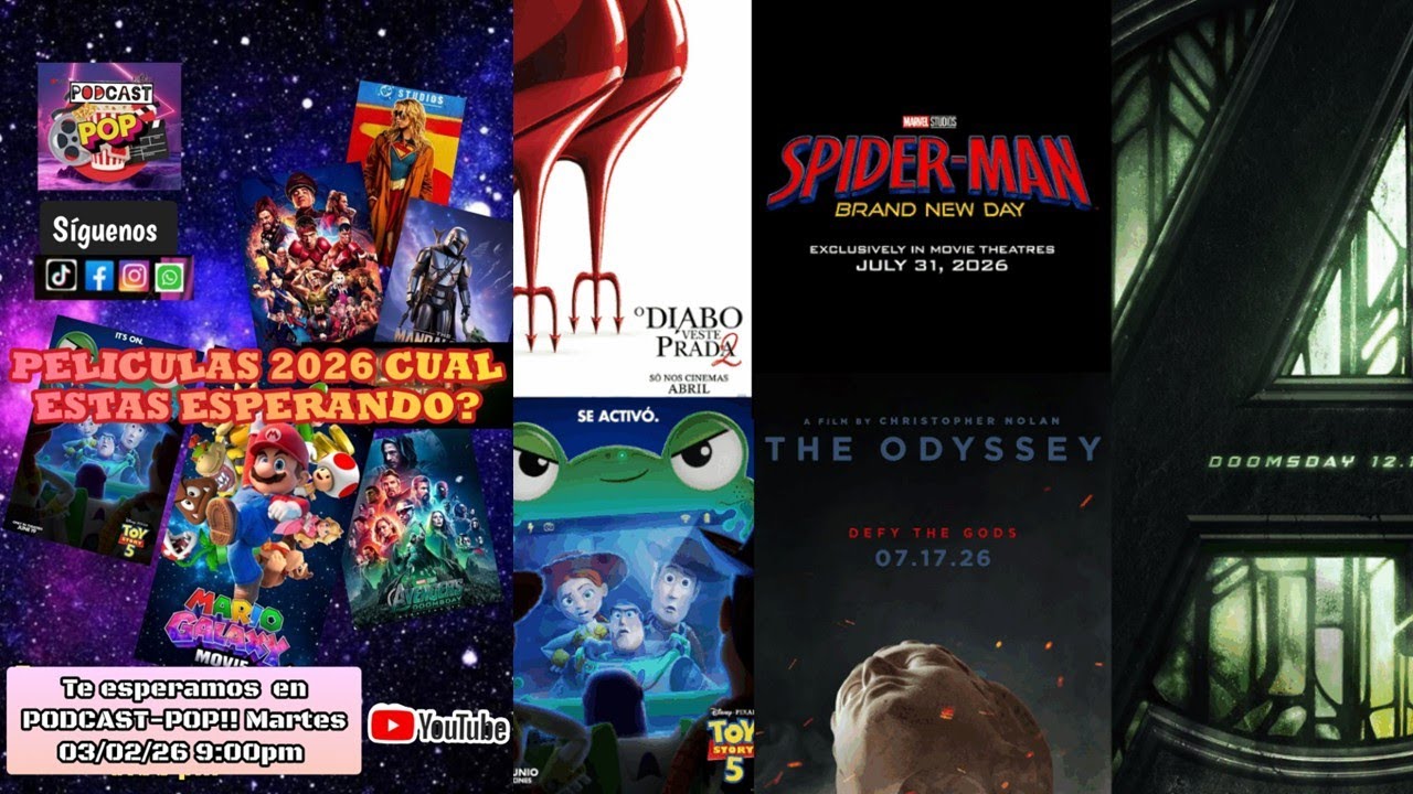 ¡PODCAST-POP! #44 - LAS PELÍCULAS MÁS ESPERADAS ESTE 2026