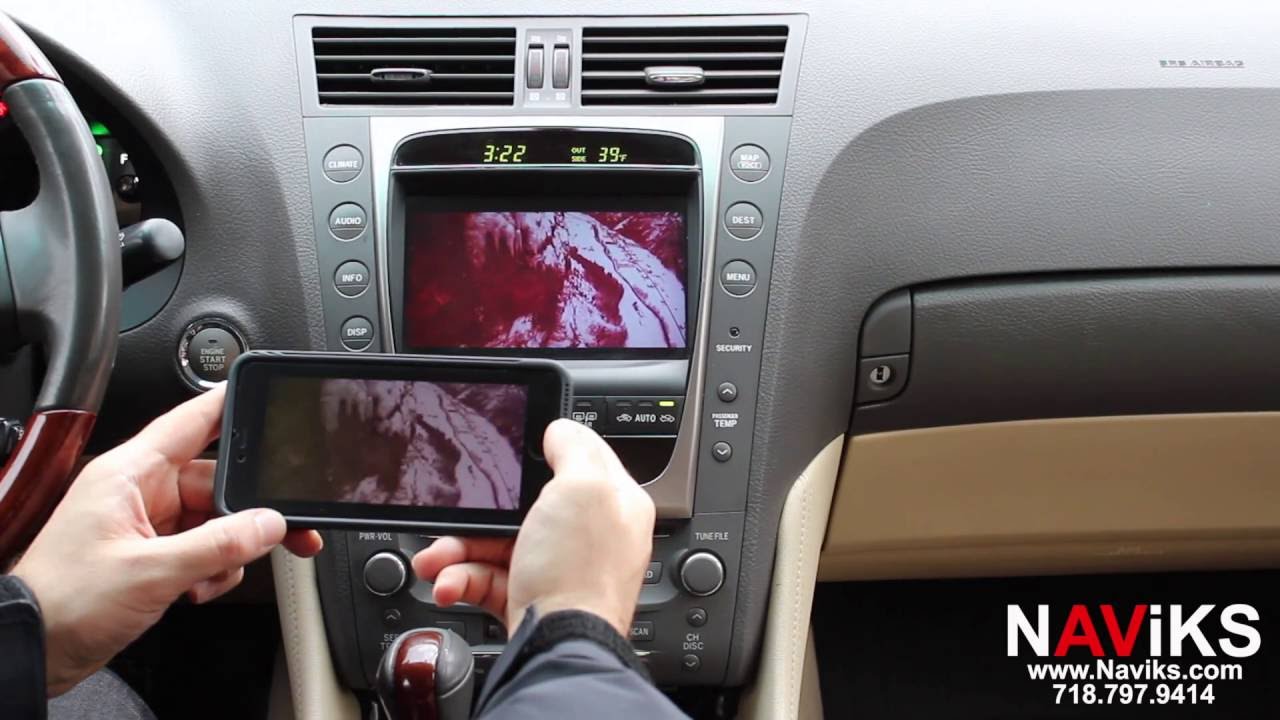 2007 Lexus GS 350 NAViKS Video Integration Interface Add: Smartphone Mirroring