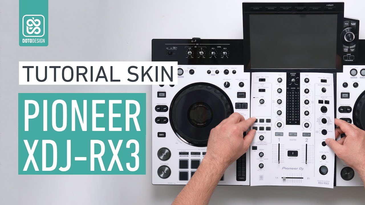Pioneer XDJ-RX3 Full White Skin - How to apply a dj controller Skin | Tutorial Doto Design