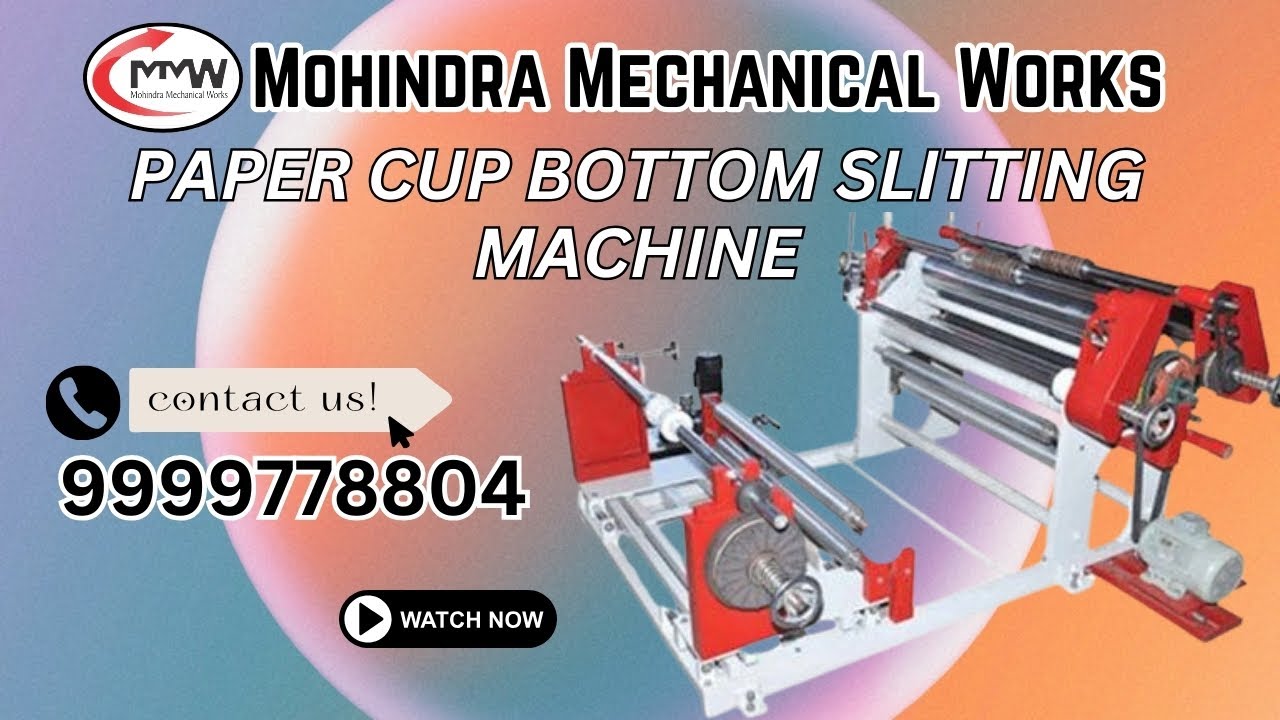 PAPER CUP BOTTOM SLITTING MACHINE