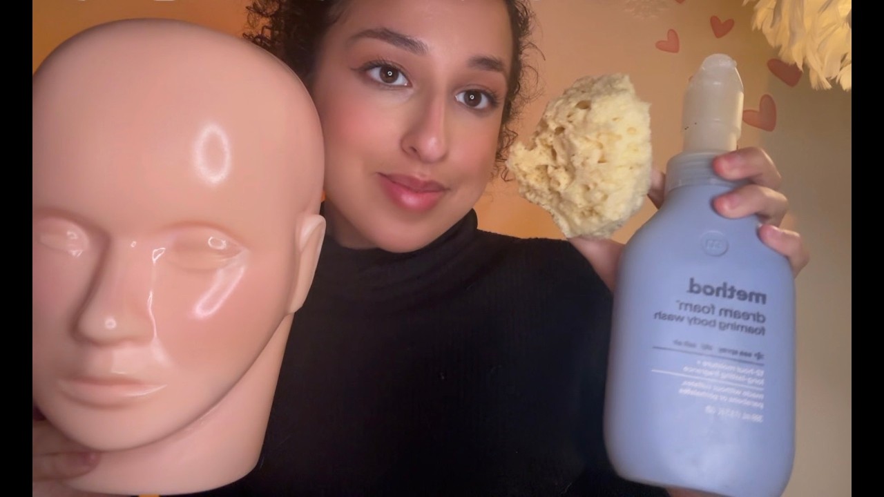 ASMR Relaxing Facial Treatment Face Touching & Massage