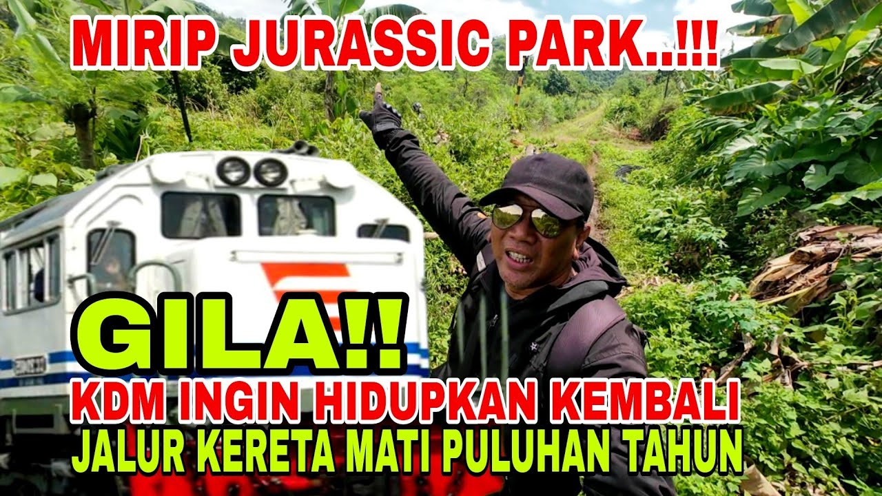 puluhan tahun mangkrak‼️ Kang Dedi Mulyadi akan hidupkan kembali jalur kereta mati ini. Sanggupkah ?