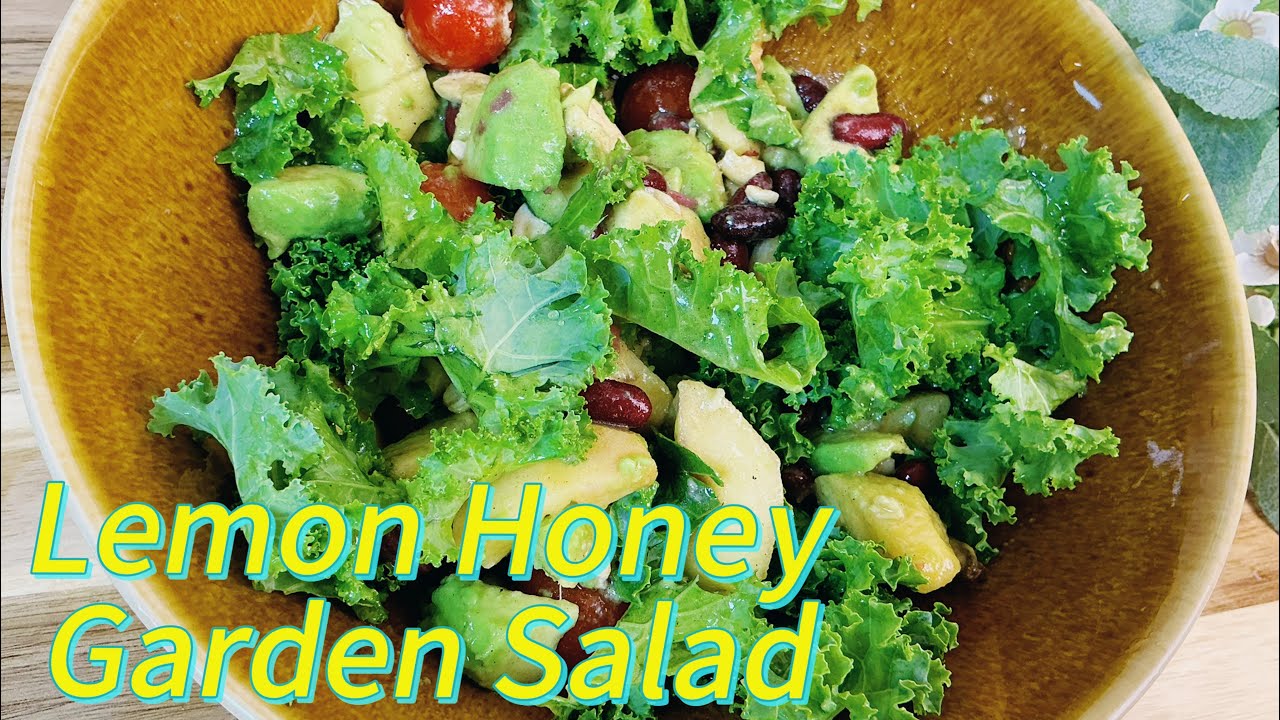 LEMON HONEY GARDEN SALAD - Easy, Healthy, and Delicious ❤️!
